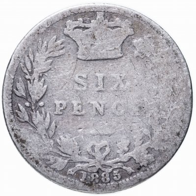 купить Великобритания 6 пенсов (pence) 1885