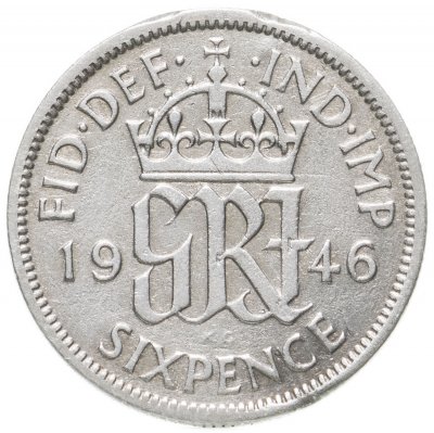 купить Великобритания 6 пенсов (pence) 1946