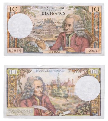 купить Франция 10 франков 1973 (Voltaire, Вольтер) Pick 147