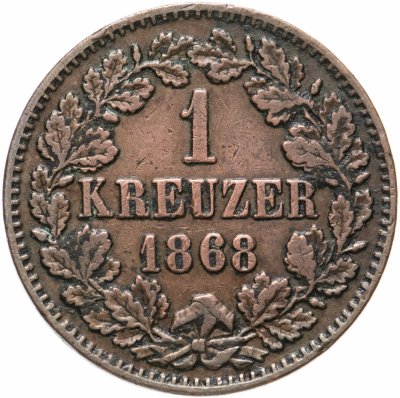 купить Баден 1 крейцер 1868