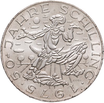 купить Австрия 100 шиллингов (shillings) 1975 "50 лет шиллингу"