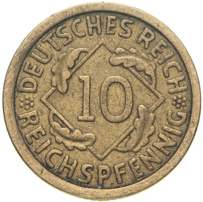 купить Германия 10 рейхспфеннигов (reichspfennig) 1925 A