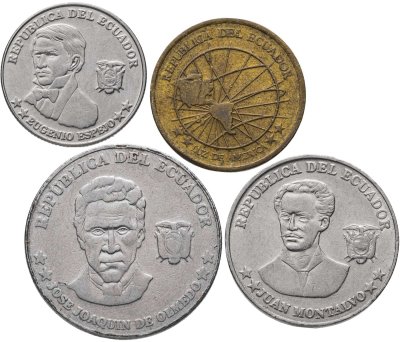 купить Эквадор, набор монет 2000 (4 монет)