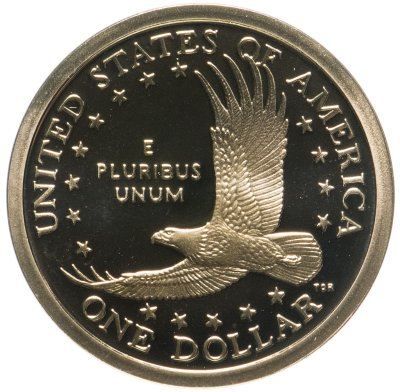 купить США 1 доллар (dollar) 2002 S Proof Sacagawea dollar (Сакагавея доллар - парящий орёл) знак монетного двора "S"