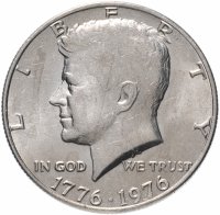 Купить США 1/2 доллара (50 центов, half dollar) 1976 D "200 лет независимости США"