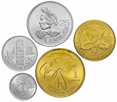 купить Гватемала набор монет 2012-2016 (5 шт.)