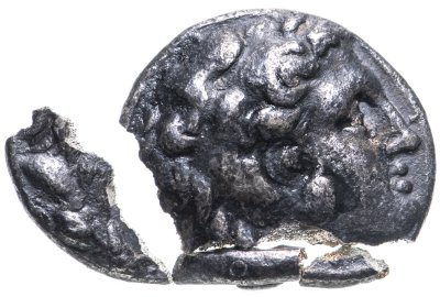 купить Греция, Македонское царство, Александр III Великий, 336-323 годы до Р.Х., Тетрадрахма. Сломанная (образец кристаллизация серебра)