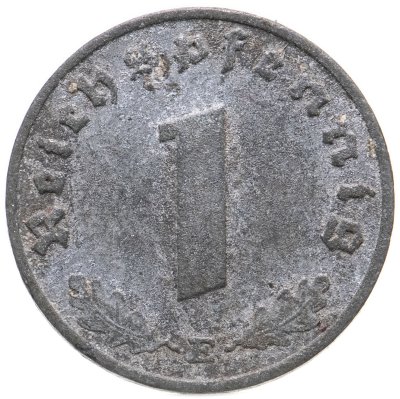 купить Германия (Третий рейх) 1 рейхспфенниг (reichspfennig) 1941 E, Отметка монетного двора: "E" - Мульденхюттен