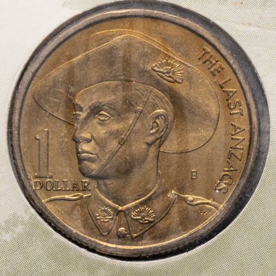 купить Австралия 1 доллар (dollar) 1999 "Последние из АНЗАК" в буклете
