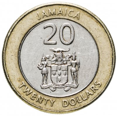 купить Ямайка 20 долларов (dollars) 2008-2018 магнетик, случайная дата