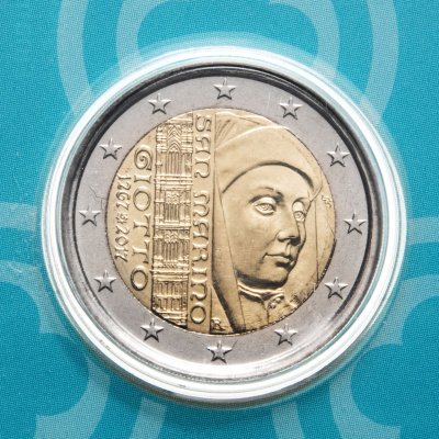 купить Сан-Марино 2 евро (euro) 2017 "750 лет со дня рождения Джотто ди Бондоне"