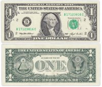 Купить США 1 доллар 1993 (Pick 490a) B-Нью Йорк