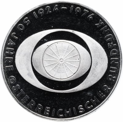 купить Австрия 50 шиллингов (shillings) 1974 "50 лет Австрийскому радио"