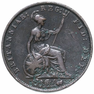 купить Великобритания 1/2 пенни (penny) 1853