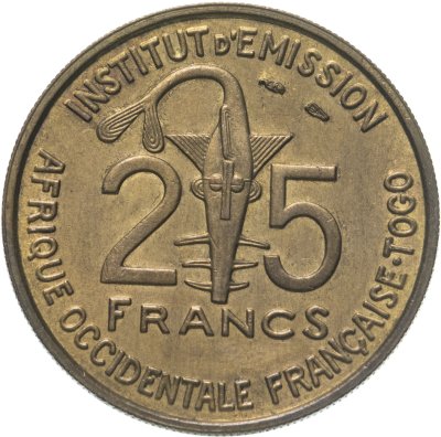 купить Французская Западная Африка 25 франков (francs) 1957