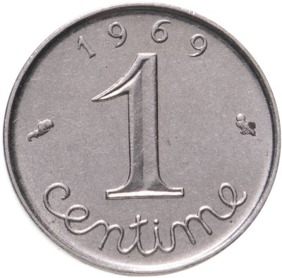 купить Франция 1 сантим (centime) 1962-1970, случайная дата