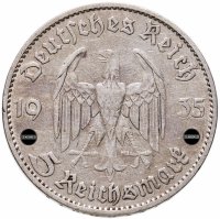 купить Третий рейх Германия 5 рейхсмарок (reichsmark) 1935 Гарнизонная церковь в Потсдаме