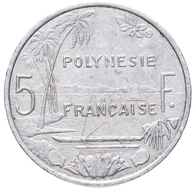купить Французская Полинезия 5 франков (francs) 1999