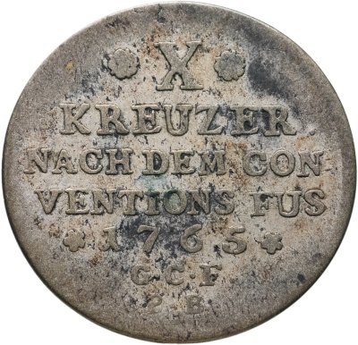купить Германия, Ландграфство Гессен-Дармштадт 10 крейцеров 1765
