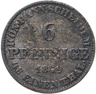 купить Германия, Королевство Ганновер 6 пфеннигов 1849