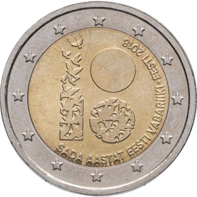 купить Эстония 2 евро (euro) 2018 100-летие Эстонской республики