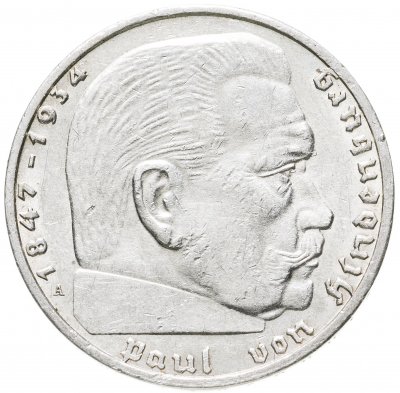 купить Германия Третий рейх 2 рейхсмарки (reichsmark) 1939 А
