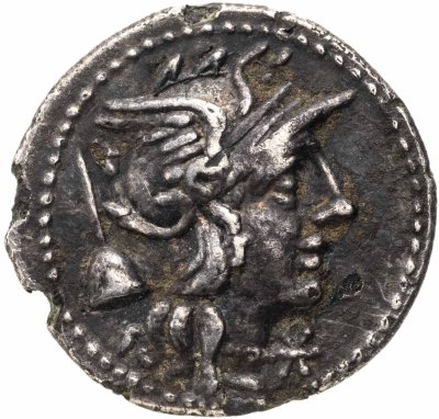 купить Римская республика, Тит Квинкций Фламинин, 126 год до Р.Х., Денарий.