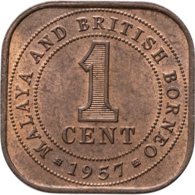 купить Малайя и Британское Борнео 1 цент (cent) 1957