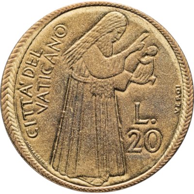 купить Ватикан 20 лир (lire) 1975