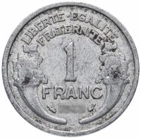 купить Франция 1 франк (franc) 1941-1959, случайная дата
