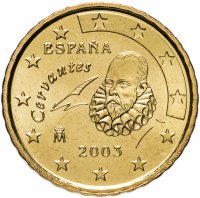 Купить Испания 10 центов (cents) 2003