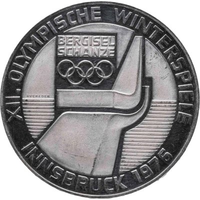 купить Австрия 100 шиллингов 1976 "XII зимние Олимпийские Игры, Инсбрук 1976" пруф, Вена, в капсуле