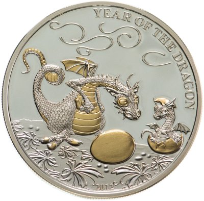 купить Того 1000 франков 2012 "Год дракона" в футляре