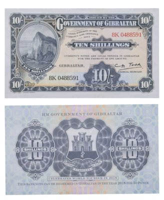 купить Гибралтар 10 шиллингов (1934) 2018