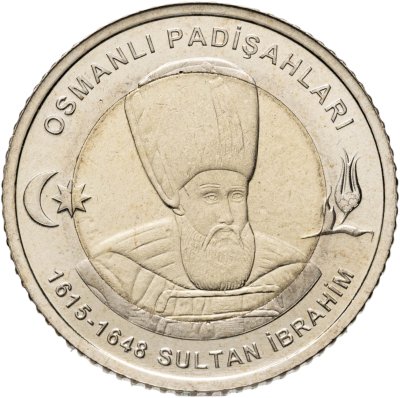 купить Турция 1 лира (lira) 2025 "Султаны Османской империи. Ибрагим I"