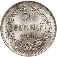 купить 50 пенни (pennia) 1916 S