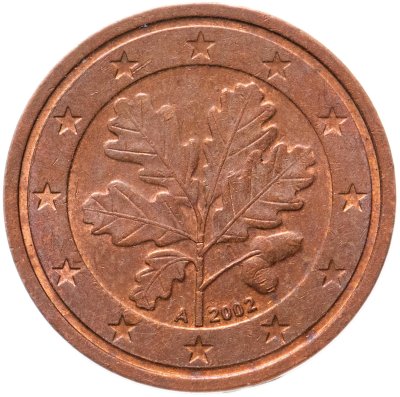 купить Германия 2 цента (cents) 2002, знак монетного двора: "A" - Берлин