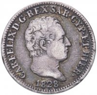 Купить Сардиния 50 чентезимо 1828