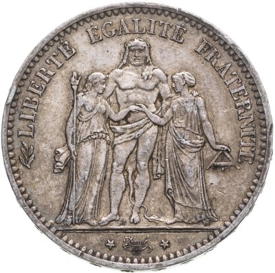 купить Франция 5 франков (francs) 1875