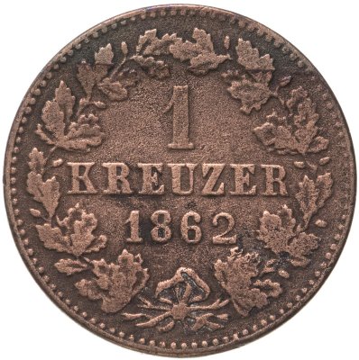 купить Германия, Нассау 1 крейцер 1862