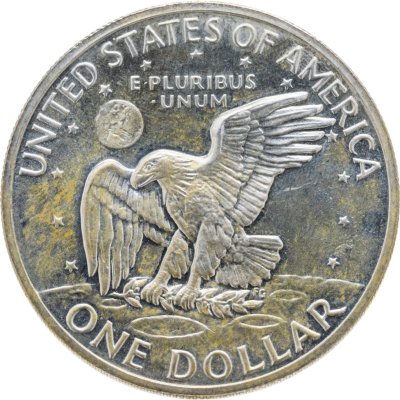 купить США 1 доллар (dollar) 1971 S доллар Эйзенхауэра серебро, знак монетного двора "S" - Сан-Франциско