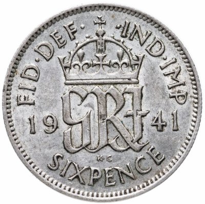 купить Великобритания 6 пенсов (pence) 1941