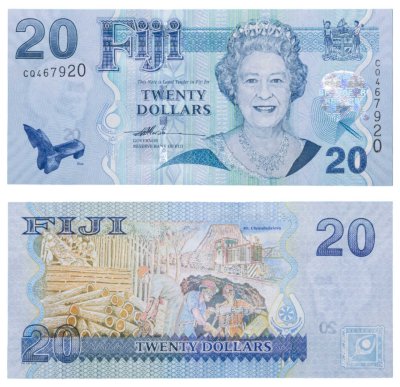 купить Фиджи 20 долларов 2007 "Елизавета 2, гора Улуинабукелеву" Pick 112