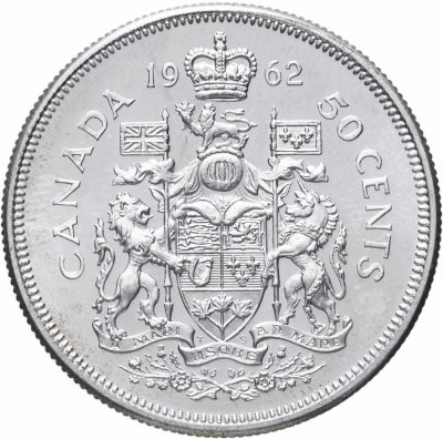 купить Канада 50 центов (cents) 1962