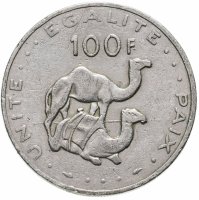купить Джибути 100 франков (francs) 1977-2017, случайная дата