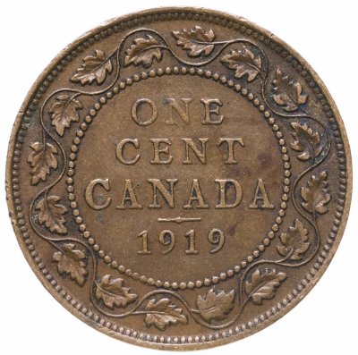 купить Канада 1 цент (cent) 1919