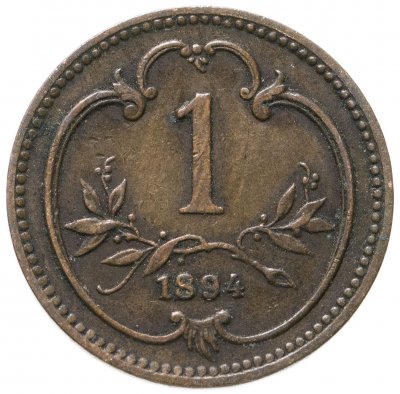 купить Австрия 1 геллер (heller) 1894
