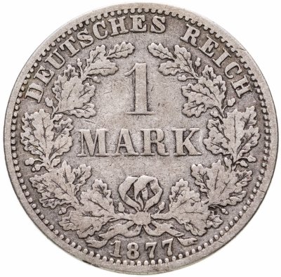 купить Германия 1 марка (mark) 1877 A знак монетного двора: "A" - Берлин