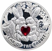 Купить Ниуэ 1 доллар (dollar) 2010 Китайский гороскоп - год кролика