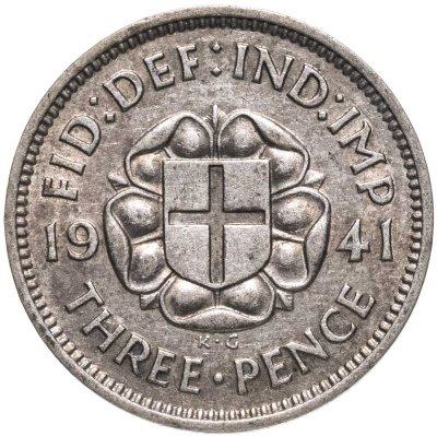 купить Великобритания 3 пенса (pence) 1941